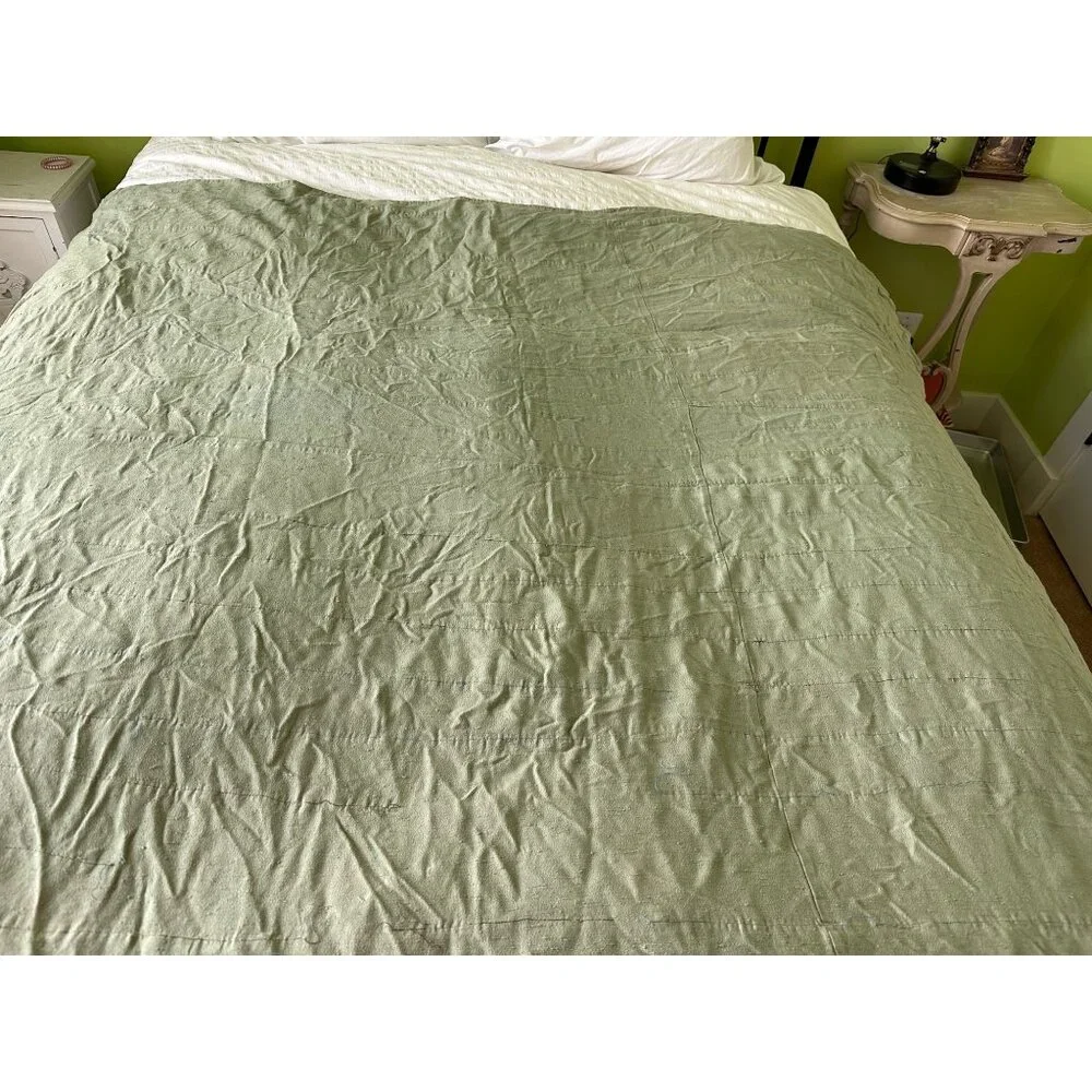 Vintage Quilt Handmade Patchwork Brown Accents 67